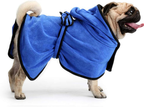 PJDDP Dog Bathrobe,Soft Pet Bath Towels,Dog Blanket,Quick Drying Microfiber Bathrobe Hooded for Dog Cat Pet,Puppy Bath