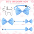 240 Pcs Dog Bow Ties with Adjustable Collar, 20 Colors for Small Medium Pets, Grooming Bowties for Gifts