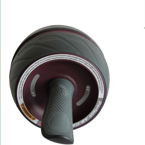 Perfect Fitness Ab Carver Pro Roller Wheel - Built-In Spring Resistance for At Home Core Workout Equipment, Red