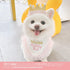 Girl Dog Birthday Hat Bandana Kit, Princess Decorations with Crown for Cats and Dogs, 1st Birthday Gift (PinkGold).