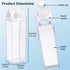 FveBzem 2 Pack 17oz/500ml Milk Carton Water Bottle Plastic Milk Box BPA Free Child Friendly Reusable Milk Carton Shaped
