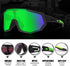 Queshark Cycling Glasses - Sports Sunglasses for Men Women, 1 Polarized 2 HD Lens
