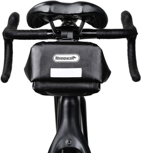 Rhinowalk Waterproof Bike Saddle Bag, Quick Disassembly Rainproof Under Seat Bag for Mountain Road Cycling