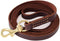FAIRWIN Leather Dog Leash, 6 Foot, Heavy Duty for Large Medium Small Dogs (5/8", Brown)