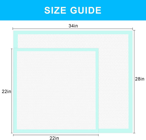 GWT 40 Count Premium Dog Pee Pads - 28x34 Inch Ultra Absorbent, Leak-Proof Training Pads for Large Dogs