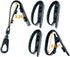 TAFTACFR Duty Belt Keeper Set of 4 with Double Snaps + 1 Keeper with Strong Metal Key Clip