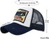 Half Mesh Vintage Washed Baseball Cap, Adjustable Denim Trucker Sun Hat Unisex