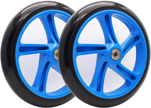Z-FIRST 2PCS 200mm 9 Adult Scooter Wheels with ABEC Bearings for Razor and Adult Kick Scooters