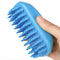 Dog Bath Brush - Pet Silicone Shampoo Brush, Rubber Shower Wash Curry Brush for Shedding Grooming and Massage