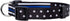 Thin Blue Line Dog Collar by Native Pup, Stars Design for Medium Dogs