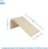 Best Pet Supplies Catify Sloped Sisal Scratchers, Heavy Duty Climbing Ramp for Indoor Cats - Cream