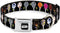 Dog Collar Seatbelt Buckle Star Wars Festive Lollipop Icons, Multi Color, 13 to 17 Inches, 1.5 Inch Wide