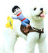 DELIFUR Dog Halloween Costume, Funny Cowboy Riding Costume for Small Medium Large Dogs, Cowboy, Large