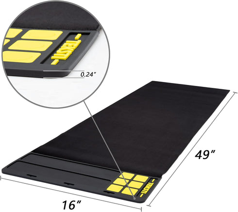Teksti Compositional Gun Cleaning Mat - Large & Spacious 49”x16” Workbench Mat with Magnetic Pad Organizer Tray - Easy Cleaning & Storage - Universal Cleaning Kit for Guns