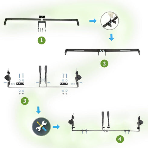 AIWEILUCK 42" Golf Cart Retractable Seat Belts with Belt Bracket Kit for Yamaha Club Car DS Precedent EZGO TXT RXV
