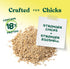 5 lb Manna Pro Medicated Chick Starter Grower Feed, Dried High Protein Chicken Food Crumbles with Amprolium
