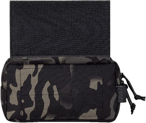 KRYDEX Tactical Fanny Pack with Hook and Loop Panel, Sub Abdominal Carrying Kit Bag for Tactical Vest Chest Rig