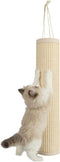 Best Pet Supplies Catify Hanging Log and Mat Scratchers, Heavy Duty Indoor Play for Cats, Cream