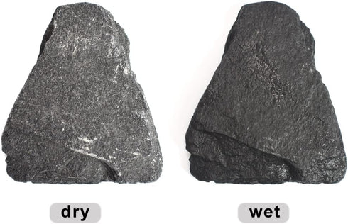 Natural Slate Stone Rocks Mix, 2 to 3 inches and 1 Piece About 8 inches for Aquariums and Terrariums (3 Pounds)