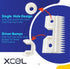 XCEL Ceramic Coarse Pet Replacement Cutter Blade - Compatible with Andis, Oster A5, and Wahl KM Series (2)