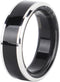 Waterproof Ceramic NFC Ring, Smart Ring Health and Fitness Tracker, Sleep Heart Rate Oxygen Monitor, Wide Surface