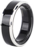 Waterproof Ceramic NFC Ring, Smart Ring Health and Fitness Tracker, Sleep Heart Rate Oxygen Monitor, Wide Surface