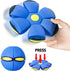 FlidRunest 2PCS Pet Toy Flying Saucer Ball - Interactive Dog Toy with 3 Lights for Outdoor Games