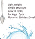 Bandelt 5 Pcs Stainless Steel Bird Parrot Feeder Spoon for Baby Birds, 4.7"