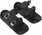 VGEBY Mini Ski Skates, Short Thin Ski Skates Attach to Skis Boots for Outdoor Winter Skiing, Black One Size