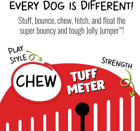 JJ03 3" Jolly Pets GLOW Jumper Pet Toy Balls, Small
