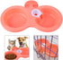 Double Dog Bowls, Dual Pets Hanging Pet Bowl for Food and Water Feeder, Plastic for Small Medium Dogs Cats