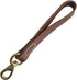 FAIRWIN Leather Short Dog Leash 12" - Traffic Lead Leash for Large Dogs Training and Walking (Width: 3/4") (Brown)