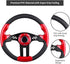 Golf Cart Steering Wheel - EZGO Club Car Yamaha Universal Steering Wheel in Red, Cool Racing Style