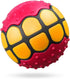 Squeaky Dog Balls Toys - Rubber Fetch Gifts for Large Medium Dogs (Pink Yellow)