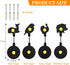 4 Reset, 3mm Pcs BB Gun Targets, Steel Spinning Shooting Targets, Animal Silhouette, Auto Pellet Airsoft Shooting