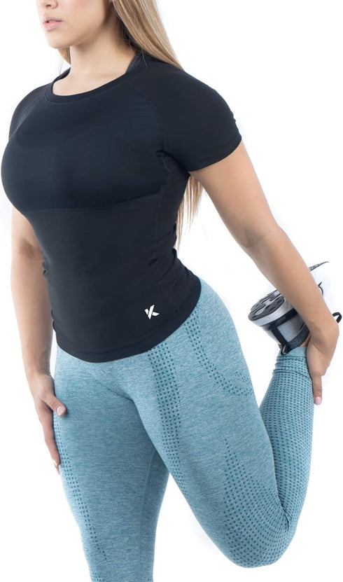Kewlioo Women's Sauna Suit Top - Heat Trapping Compression Sweat Vest for Enhanced Fitness
