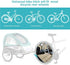 Upgraded Bike Trailer Coupler Connector Hitch Linker, Hitch Adapter Attachment for Bicycle Rear Rack