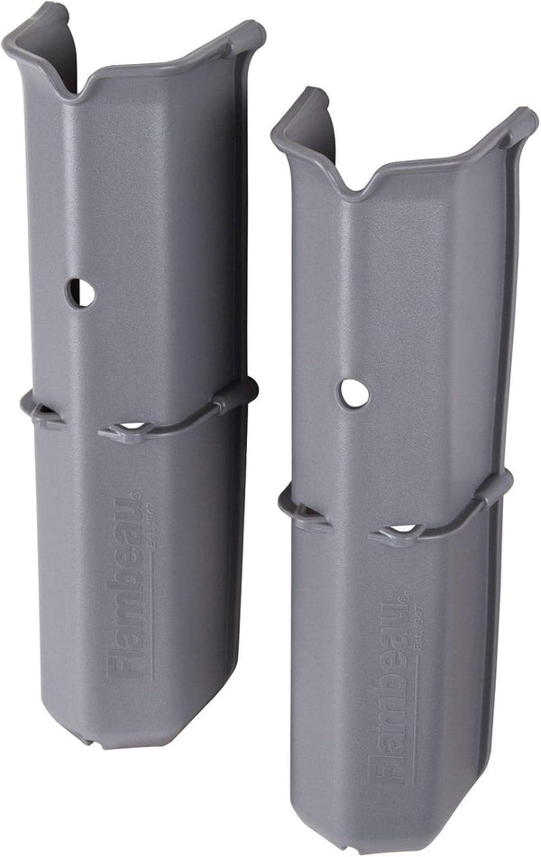 Flambeau Outdoors 455TKR Tuff Krate Rod Holders, 2 Pack Kayak Fishing Storage Accessory in Gray