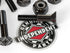 Independent Genuine Parts Cross Bolts, Standard Phillips Skateboard Hardware, Black/Silver, 7/8"