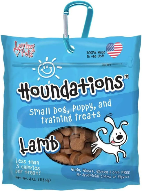 Loving Pets Houndations Lamb Training Treats Dog Treat, 4 Oz