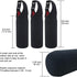 Kvvdi Neoprene Water Bottle Sleeve 3 Pack - 16 oz to 21 oz Portable Cooler Cover Holder Strap for Outdoor