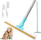 Kakalote Carpet Rake for Pet Hair Removal, 20"- 55" Adjustable Long Handle Cat