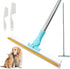 Kakalote Carpet Rake for Pet Hair Removal, 20"- 55" Adjustable Long Handle Cat