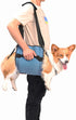 Dog Carry Sling, Emergency Backpack for Senior Dogs, Rehabilitation Lift Harness for Joint Injuries (L, Blue)