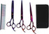Gavigain Purple Grooming Kit, Premium Stainless Steel Scissors Set, Ergonomic Handle, Proof