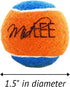 Midlee Mini Tennis Ball for Dogs - Pack of 12 (1.5", Orange/Blue)