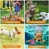 N-S Dog Toy, Squeaky Chewing Durable Teething Latex Rubber Balls for Puppy Small Medium Pet Dog (5PCS)