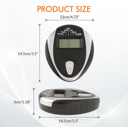 Universal Monitor Speedometer LCD with Heart Rate Measurement, Easy to Install Replacement Parts for Exercise Bikes