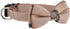Soft & Comfy Bowtie Dog Collar, Detachable Adjustable for Small Medium Large Pets, S, Brown
