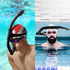Rotate Function Swim Snorkel for Training Swimming Front Snorkel with Comfortable Mouthpiece for Pool Diving